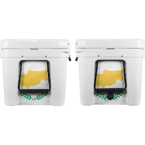 Cyprus Flag Distressed YETI Tundra 75 Hard Cooler Skin