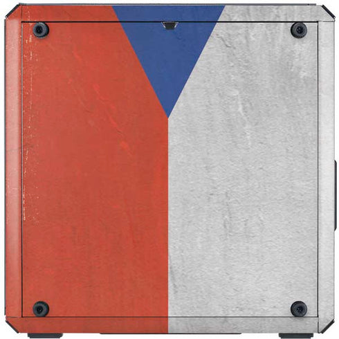 Czech Republic Flag Distressed Cooler Master MasterBox Q300L Mini Tower Skin