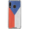 Czech Republic Flag Distressed Galaxy A30 Clear Case
