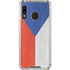 Czech Republic Flag Distressed Galaxy A30 Clear Case