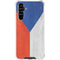 Czech Republic Flag Distressed Galaxy A54 5G Clear Case