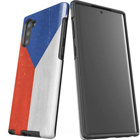 Czech Republic Flag Distressed Galaxy Note 10 Pro Case