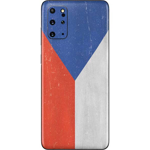 Czech Republic Flag Distressed Galaxy S20 Plus Skin