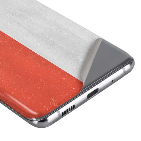 Czech Republic Flag Distressed Galaxy S20 Skin