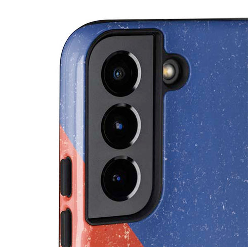 Czech Republic Flag Distressed Galaxy S22 Plus Pro Case