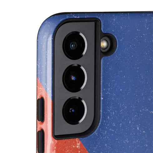 Czech Republic Flag Distressed Galaxy S22 Pro Case