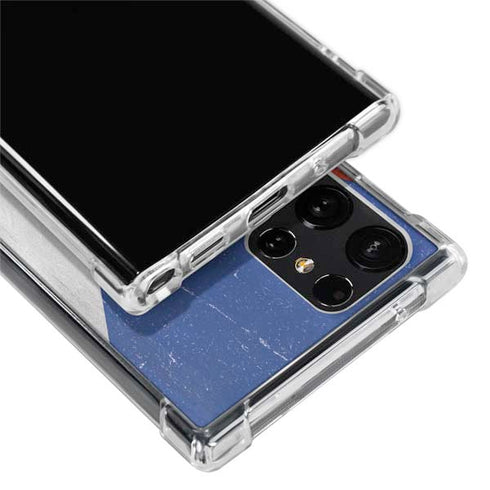 Czech Republic Flag Distressed Galaxy S22 Ultra Clear Case