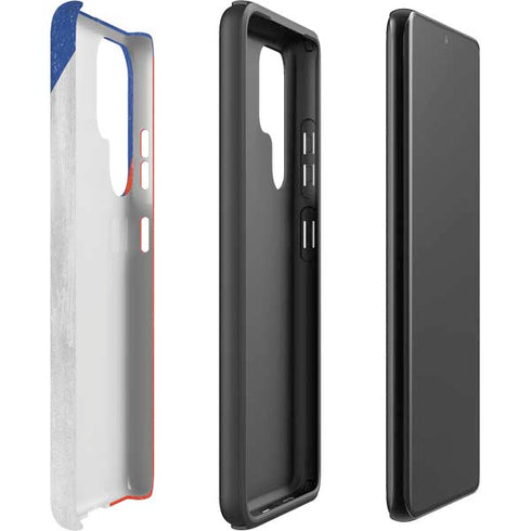 Czech Republic Flag Distressed Galaxy S22 Ultra Pro Case