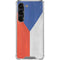 Czech Republic Flag Distressed Galaxy S23 Clear Case