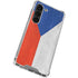Czech Republic Flag Distressed Galaxy S23 Clear Case