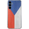Czech Republic Flag Distressed Galaxy S24 Clear Case
