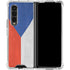Czech Republic Flag Distressed Galaxy Z Fold4 5G Clear Case
