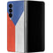 Czech Republic Flag Distressed Galaxy Z Fold4 5G Skin