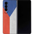 Czech Republic Flag Distressed Galaxy Z Fold4 5G Skin