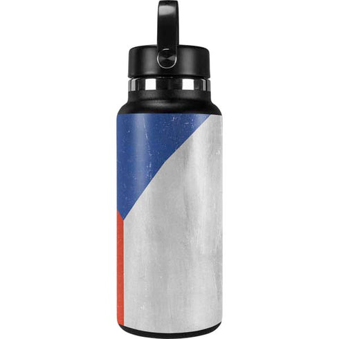 Czech Republic Flag Distressed Hydro Flask 32oz Wide Mouth Skin
