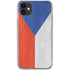 Czech Republic Flag Distressed iPhone 11 Clear Case