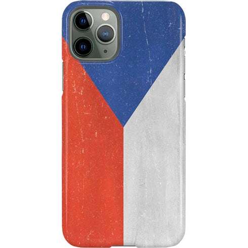 Czech Republic Flag Distressed iPhone 11 Pro Lite Case