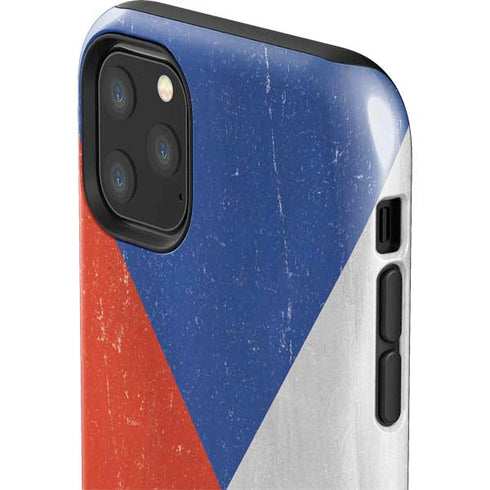 Czech Republic Flag Distressed iPhone 11 Pro Max Impact Case