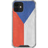 Czech Republic Flag Distressed iPhone 12 Mini Clear Case