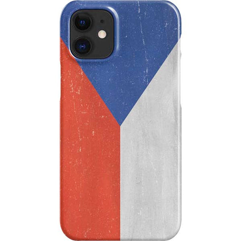Czech Republic Flag Distressed iPhone 12 Mini Lite Case