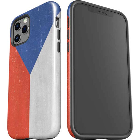Czech Republic Flag Distressed iPhone 12 Pro Max Impact Case