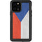 Czech Republic Flag Distressed iPhone 12 Pro Waterproof Case