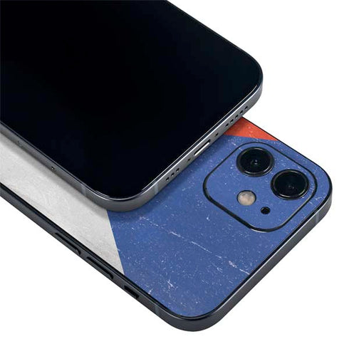 Czech Republic Flag Distressed iPhone 12 Skin