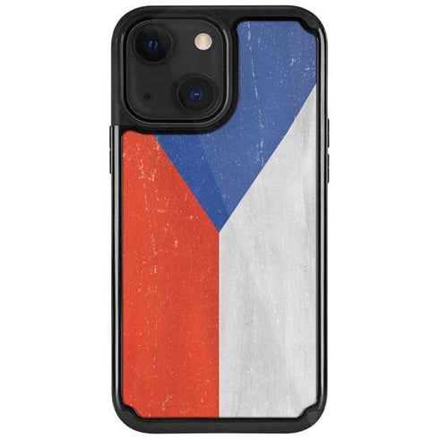 Czech Republic Flag Distressed iPhone 13 Cargo Case