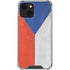 Czech Republic Flag Distressed iPhone 13 Mini Clear Case