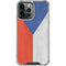 Czech Republic Flag Distressed iPhone 13 Pro Max Clear Case
