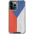 Czech Republic Flag Distressed iPhone 13 Pro Max Clear Case