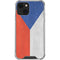Czech Republic Flag Distressed iPhone 14 Clear Case