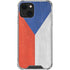 Czech Republic Flag Distressed iPhone 14 Clear Case
