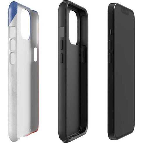 Czech Republic Flag Distressed iPhone 14 Plus Impact Case
