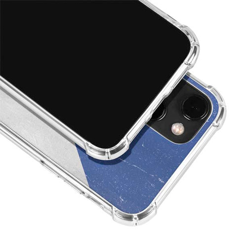 Czech Republic Flag Distressed iPhone 14 Plus Clear Case