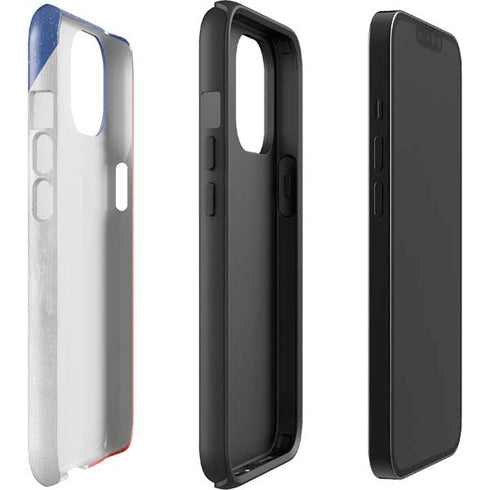 Czech Republic Flag Distressed iPhone 14 Impact Case