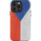 Czech Republic Flag Distressed iPhone 14 Pro Impact Case