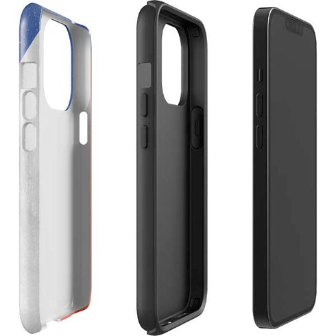 Czech Republic Flag Distressed iPhone 14 Pro Impact Case