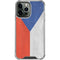 Czech Republic Flag Distressed iPhone 14 Pro Max Clear Case