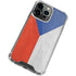 Czech Republic Flag Distressed iPhone 14 Pro Max Clear Case