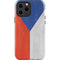 Czech Republic Flag Distressed iPhone 14 Pro Max Impact Case