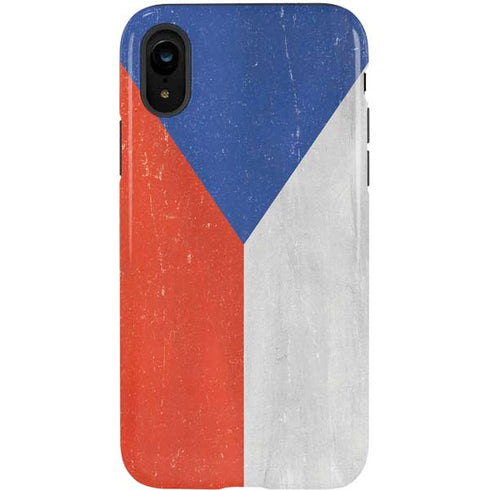 Czech Republic Flag Distressed iPhone XR Pro Case