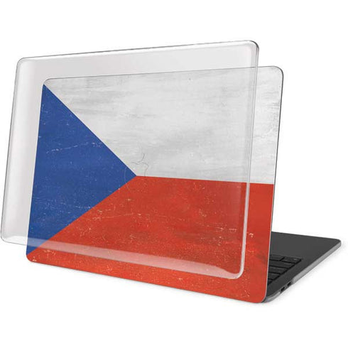 Czech Republic Flag Distressed MacBook Pro 16in (2019-20) Case plus Skin
