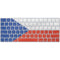 Czech Republic Flag Distressed Magic Keyboard Skin