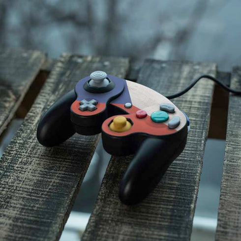 Czech Republic Flag Distressed Nintendo GameCube Controller Skin