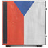 Czech Republic Flag Distressed NZXT H510 Compact ATX Mid-Tower Case Skin
