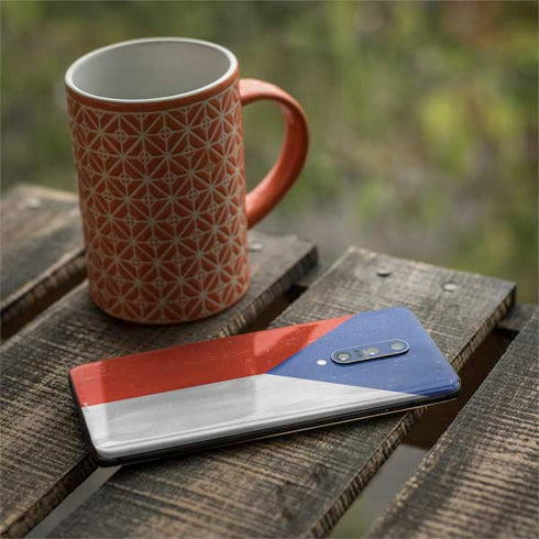 Czech Republic Flag Distressed OnePlus 7 Pro Skin
