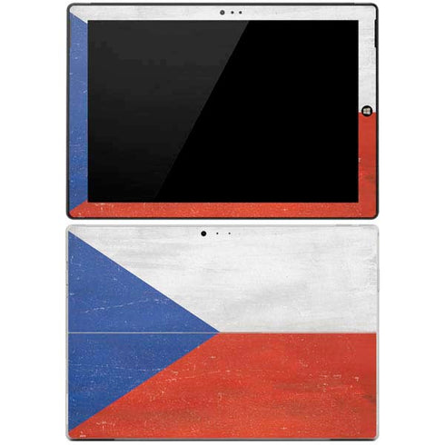 Czech Republic Flag Distressed Surface Pro 3 Skin