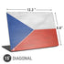 Czech Republic Flag Distressed Universal Laptop 15in (12.2 x 8.8in) Skin