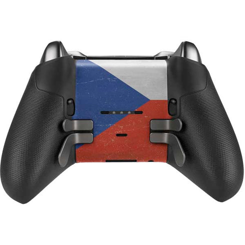 Czech Republic Flag Distressed Xbox Elite Wireless Controller Series 2 Skin